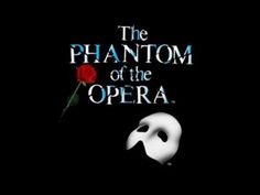 the book cover for the phantom of the opera with a white mask and a red rose