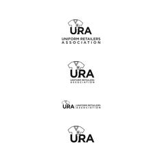 the logo for an urban retail store is shown in three different colors and font options