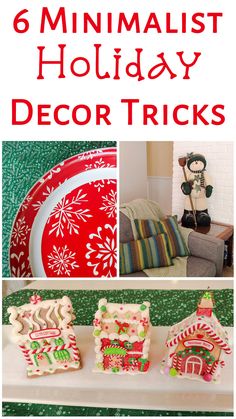 six christmas themed holiday decor tricks to make it look like they are on the table