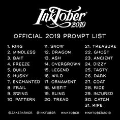 the official 2011 prom list for inktober's upcoming album is out now