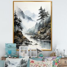 This beautiful "Alaska misty fjords I" wall art is printed on premium quality cotton canvas using the finest fade-resistant ink. The wall art is stretched tautly over a sturdy wooden frame, giving your artwork a sleek, borderless appearance. For those who desire a touch of elegance and depth, our wall art is the ideal choice. The canvas is enclosed within a carefully selected frame, enhancing the artwork's beauty and providing a sense of structure to your wall decor. Loon Peak® Size: 20" H x 12" Winter Village, Gold Picture Frames, Canvas Home, Floater Frames, Wooden Frame, Wooden Frames, Pillow Art, Alaska, Home Decor Wall Art