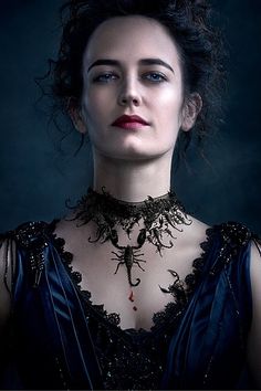 the poster for penny's new movie, pennydreadful is shown in black