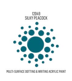 the logo for sulky peacockk's multi - surface doting and writing acrylic paint