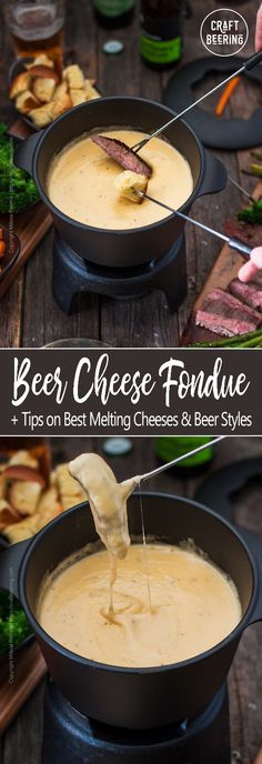 beer cheese fondue and tips on melting cheese & beer styles