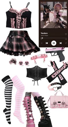 Outfits Pastel, Pastel Goth Outfits, E Girl Outfits, Alt Clothes, 일본 패션, Cute Goth, Pastel Goth Fashion, Alt Outfits, Kawaii Fashion Outfits