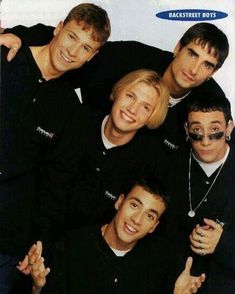 the backstreet boys are posing for a photo