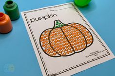 Pumpkin q-tip painting Qtip Painting, Q Tip Art, Fine Motor Practice, Q Tip Painting, Painting Pumpkin, Preschool Fine Motor, Halloween Arts And Crafts, Christmas Crafts For Kids To Make, Toddler Sensory