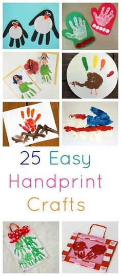 25 easy handprint crafts for kids that are fun to do with paper plates and glue