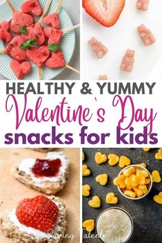 healthy and yummy valentine's day snacks for kids