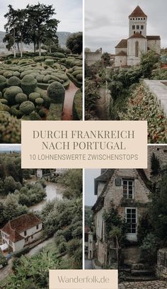 a series of photos with the words, dutch frankereigh nach portugal