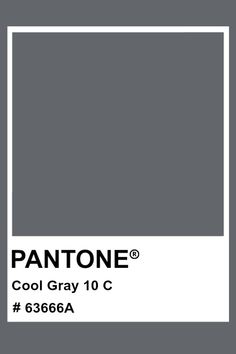 PANTONE Cool Gray 10 C #pantone #color #PMS #hex Plum Paint Colors, Pantone Swatches, Hexadecimal Color, Hex Color