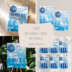 Dancing Queen Party, Mamma Mia Party, Disco Bachelorette Party, Bachelorette Planning, Disco Bachelorette, Bridal Shower Party Favors, Itinerary Template, Party Bundles