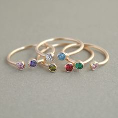 dual birthstone ring in GOLD. two stone ring. by MeadowbelleMarket, $66.00 Modern Gold Ring, Dual Birthstone Ring, Make Up Gold, Birthstone Stacking Rings, Couples Ring, Ring Turquoise, Mother Rings, Romantic Jewellery, Gold Filled Ring