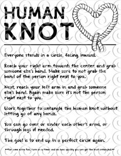 a poem written in black and white with the words human knot on top of it