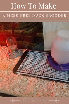 an image of how to make a mess - free duck broiler grate