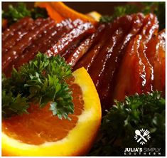 oranges and other fruits are arranged on a plate