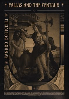 the cover of pallas and the centaur, with an image of two women on horseback