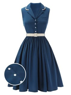 1960s Dress – Retro Stage - Chic Vintage Dresses and Accessories Dark Blue Vintage Dress, 40s Dresses, 1960 Outfits, 1960s Clothing, 1960s Fashion Women, Style Vert