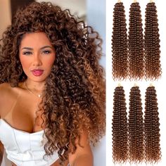 PRICES MAY VARY. Crochet Hair Extensions Material: FEILIMEI Deep Wave Crochet Hair is Made by High Quality Synthetic Fiber.Tangle-free,Light Weight,Soft and Smooth as Human Hair. Quick to Install, Braid Hair & Easy Style to Shawl Hair, Ponytail According to Your Preference. Curly Crochet Hair Size & Weight: 22inch, 90g/Pack, 28inch,110g/Pack, 1Pack/Lot.Wash and Protect Wavy Crochet Hair Like Your Own Hair,You Can Spray More Water or Essential Oil to Hair Care Before Installation, Will Be Better Deep Wave Crochet Hair, Ocean Wave Crochet, Curly Braiding Hair, Wavy Crochet, Ocean Wave Crochet Hair, Wave Crochet, Curly Crochet Hair Styles, Crochet Hair Extensions, Hair Ponytail