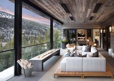 Yellowstone Club, Modern Lodge, Modern Mountain Home, Modern Rustic Homes, H Design, Mountain Modern, Modern Mountain, Showroom Design, The Rocky Mountains