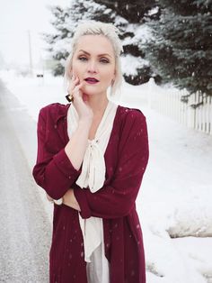 Maroon, Wine, Scarlet, or  Bordeaux, this color makes me weak in the knees.  Outfit details from Whippy Cake Cozy Fall Outfits, Weak In The Knees, My Favorite Color, Activewear Fashion, Story Ideas, You Call, Night Outfits, Outfit Details