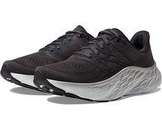 New Balance Fresh Foam X More V4, New Balance Sneakers Women, New Balance Black, New Balance Fresh Foam, Black Shoes Women, Jelly Shoes, New Balance Women, Round Toe Heels, Walker Boots