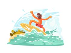 a man is surfing on the waves in the ocean with an orange suit and goggles