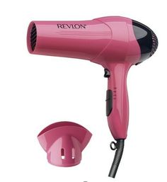 SALES TAX NOW CHARGED ON ALL ORDERS! ITEM IS NEW IN OPEN & DISTRESSED BOX! BOX OPENED FOR INSPECTION! ITEM IS PERFECT! Create your own unique style with this Revlon Lightweight Hair Dryer. It features an ultra-lightweight design with Ionic Technology to help manage frizz control and deliver silky, smooth blowouts. The Revlon Essentials hair dryer is equipped with three heat and speed settings for styling versatility to achieve the look you love. It also includes a concentrator attachment to Pink Hair Dryer, Revlon Hair Dryer, Target Hair Products, Travel Hair Dryer, Best Hair Dryer, Silky Smooth Hair, Ionic Hair Dryer, Hair Dryer Brush, Hair Control