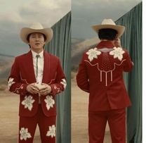 Welcome to WEDQ !! Musical note Country Western Suit Steven Yuen Nope, Nope Cowboy, Nope Movie Costumes, Nope Halloween Costume, Nope Gordy, Nope Movie Outfits, Steven Yeun Nope, Jupe Nope, Nope Costume