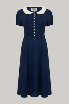 Dorothy Dress, 1940s Vintage Dresses, 1940 Dress, 1940s Outfits, Tuck Dress, 50s Fashion Dresses