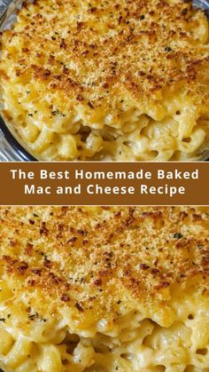 the best homemade baked macaroni and cheese recipe