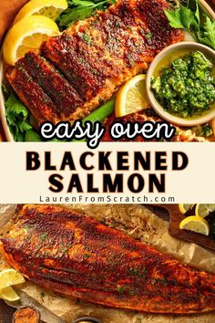 Try this flaky, Cajun-spiced blackened salmon that’s cooked to perfection in the oven. It’s an easy dinner recipe that’s packed with bold flavors and takes only 30 minutes from prep to plate. Perfect for busy nights when you need dinner fast! Find more cajun spiced recipes at LaurenFromScratch.com.