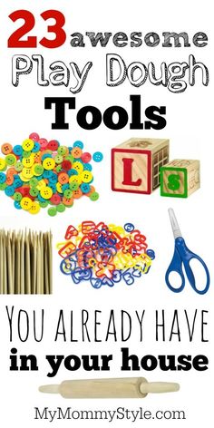 the 25 awesome play dough tools you already have in your house