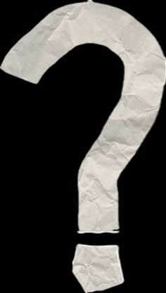 a piece of white paper with a question mark on the top and bottom part of it