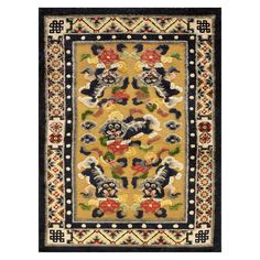 Dog Rug, Foo Dog, Silk Rug