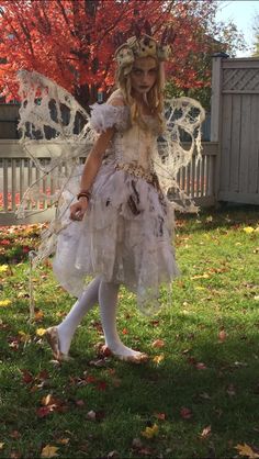 Evil Tooth Fairy Costume Spooky Fairy Costume, Scary Fairy Tales Costume, Pretty But Scary Halloween Costumes, Evil Fairies Costume, Evil Fairy Outfit, Scary Fairy Costume Halloween, Evil Fairy Halloween Costumes, Killer Fairy Costume, Skeleton Fairy Costume