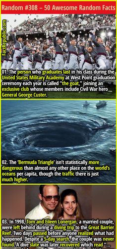 knowledge education strange mystery bermudatriangle wtffact Funny History Facts, Fun Facts Scary, Funny Weird Facts, Weird History Facts, World History Facts, Creepy History, Funny Lists, United States Military Academy, True Interesting Facts