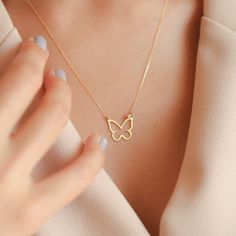 Freedom, purity, innocence... All these meanings come together in a single piece with the 14k solid gold Butterfly Necklace.. Shop bestselling 14k gold & diamond necklaces Butterfly Shaped Yellow Gold Diamond Jewelry, Yellow Gold Butterfly Diamond Jewelry, Elegant 14k Gold Butterfly Pendant Necklace, Elegant 14k Gold Butterfly Jewelry, Fine Jewelry Butterfly Necklace For Formal Occasions, Formal Fine Jewelry Butterfly Necklace, Gold Diamond Butterfly Jewelry, Yellow Gold Diamond Butterfly Necklace With Charm, 14k White Gold Butterfly-shaped Jewelry