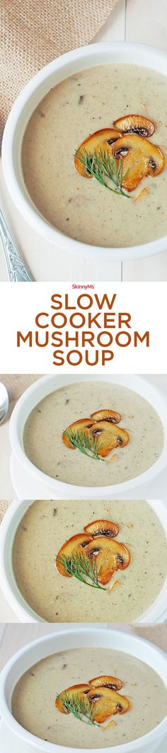 two pictures show the same bowl of soup as it is being served in another bowl