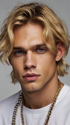 Explore 43 Trending Blonde Hairstyles Men Can Rock in 2024: From Short Curly to Long Straight Blonde Fringe, Strong Jawline, Blonde High, Home Minimal, Blonde Layers