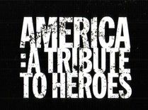 the words america at tribute to heros written in white ink on a black background