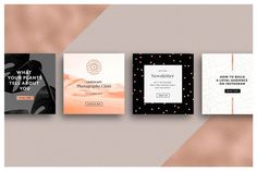 three different business cards on a beige and black background with the words, you can't tell about it