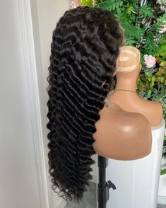 My custom wigs are laid and ready for immediate wear when they arrive Accept customized orders! Feel free to message me please. Arrives Ready to Wear + Glueless Density: 180%   LENGTH: 16" to 34" available LACE SIZE: 5x5, 13X4 LACE STYLE: HD lace TEXTURE: Deep Wave ORGIN: Premium Unprocessed Virgin Hair COLOR: Natural Black Customize your wig By message me - Choose your cap size, lengths, parting, & more so she's perfeccct for you & your needs! Please leave me 5 stars review if you like the wig Virgin Hair Color, Closure Wigs, Human Virgin Hair, Custom Wigs, Lace Closure Wig, Closure Wig, Hair Natural, Black Natural Hairstyles, Deep Wave