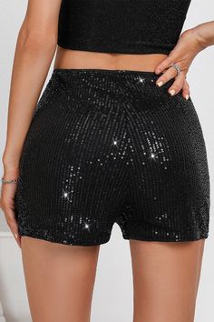 Description：FashionSierra - Bling Metallic Shorts for Women Skinny Party Nightclub Dance Bottoms Blazer E Short, Glitter Shorts, Short Noir, Metallic Shorts, Patchwork Shorts, Glitter Party, Taylor Swift Concert, Sequin Shorts, Mini Short