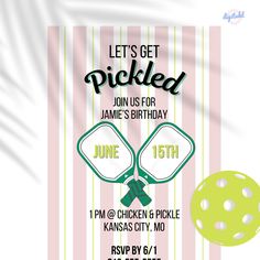 an image of a birthday party poster with balloons and balls on it's side