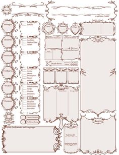 a large set of ornate frames and labels