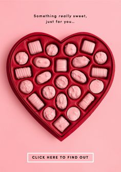 an image of a heart shaped chocolate box