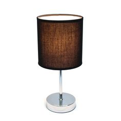 This timeless styled table lamp is unique to its size, standing at just under a foot tall to sit perfectly atop your bedroom nightstand, end table, college dorm desk, or child's room. College Dorm Desk, Chrome Table Lamp, Mini Table Lamps, Mini Lamp, Table Lamp Shades, Mini Table, Metal Table Lamps, Bedroom Night Stands, Metal Table