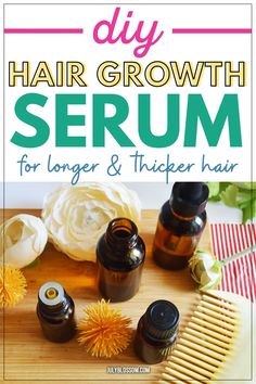 Diy Hair Growth Serum Recipe, Essential Oils For Hair Growth, Hair Growth Tablets, Hair Growth Serum Diy, Diy Hair Growth, Oils For Hair Growth, Vitamins For Healthy Hair, Oils For Hair, Natural Hair Growth Remedies