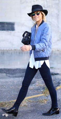 Sunday’s Inspiration: Bomber Jacket BeSugarandSpice waysify Memade Wardrobe, Happily Grey, Mode Tips, Blazer Outfit, Riding Pants, Jacket Outfit, Wardrobe Ideas